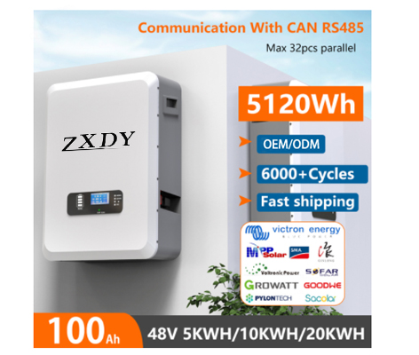 48 V 5 kW Powerwall LiFePO4 100 Ah Lithium-Akkupack